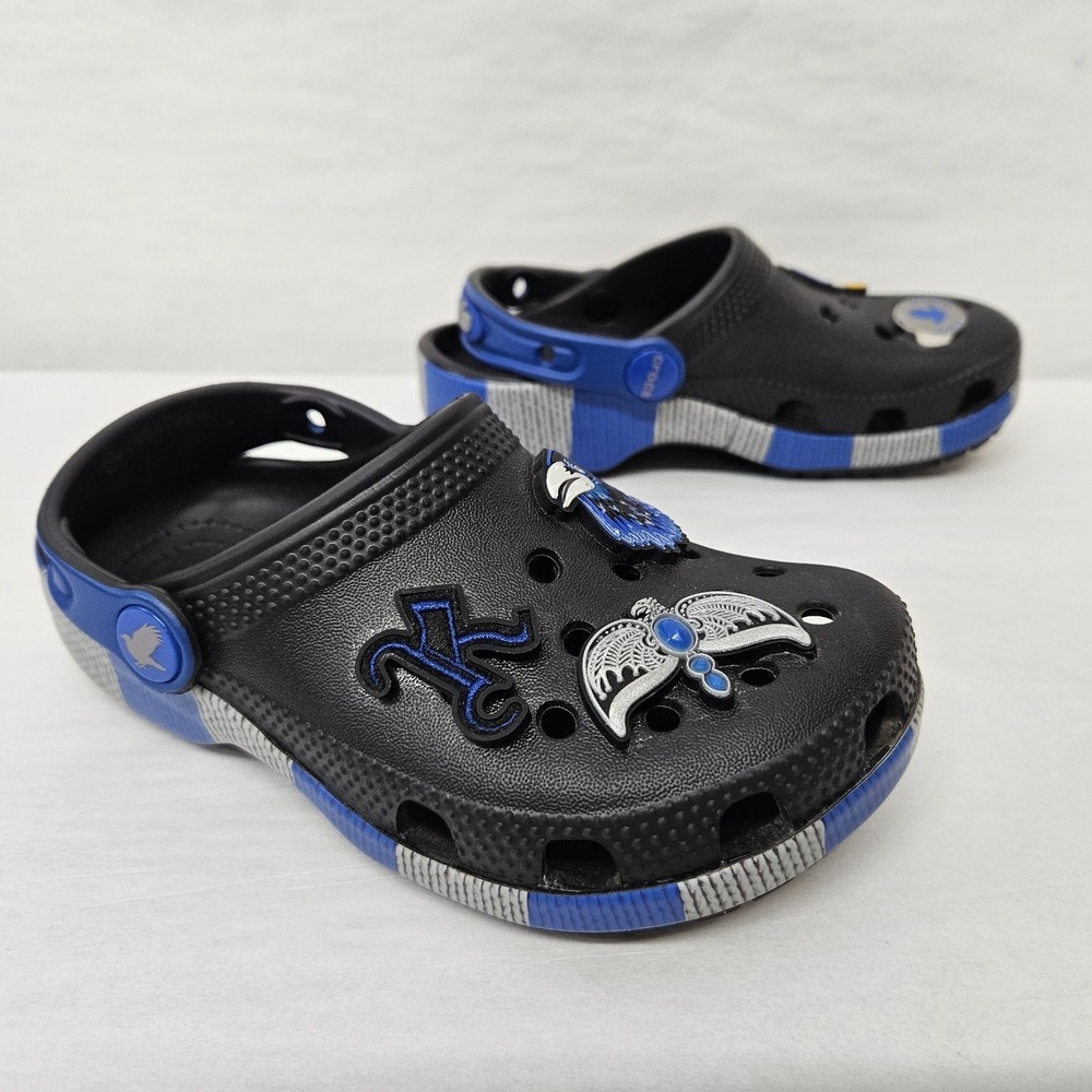 Crocs Harry Potter Ravenclaw Classic Clogs 210543-90H Black Blue Kids' Size C11
